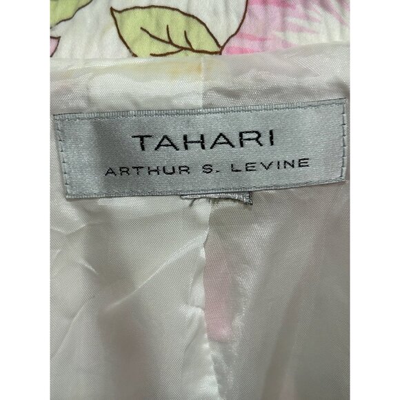 Tahari Arthur S. Levine Floral Blazer 3/4 Sleeves Button Closure Size 10 Elegant - Picture 6 of 10